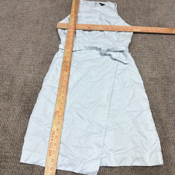 Ann Taylor Dress Green Belted Sleeveless Women’s Size 2 Petite - Picture 2 of 13